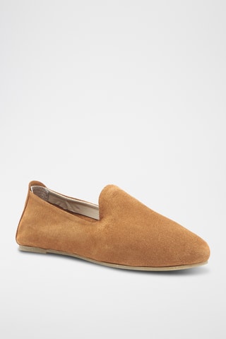 Slippers de nobuk Merle - Camel - Diseño normal