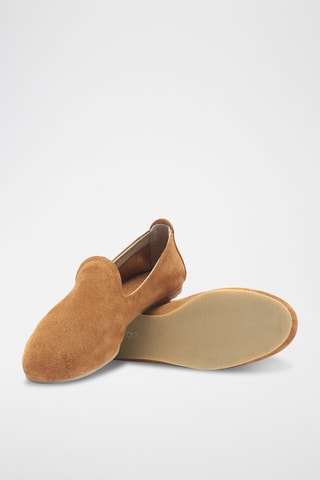 Slippers de nobuk Merle - Camel - Diseño normal