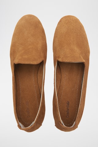Slippers de nobuk Merle - Camel - Diseño normal