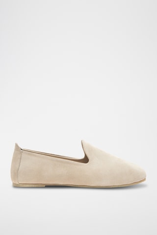 Slippers de nobuk Merle - Beige - Diseño normal