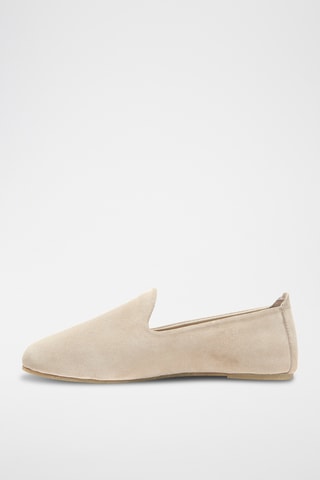 Slippers de nobuk Merle - Beige - Diseño normal