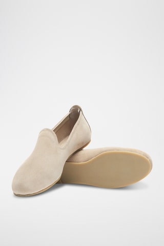 Slippers de nobuk Merle - Beige - Diseño normal