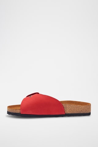 Sandalias de nobuk Willa - Rojo - Diseño ancho