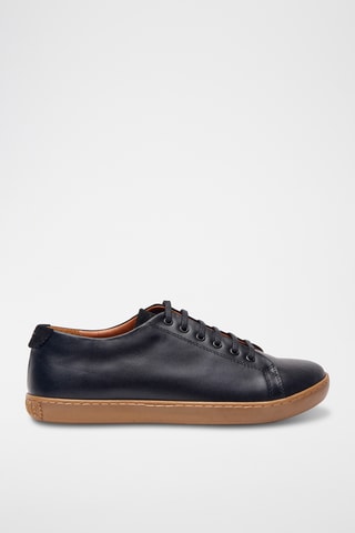Zapatillas de piel napa Lucas - Negro - Diseño normal