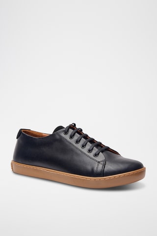 Zapatillas de piel napa Lucas - Negro - Diseño normal
