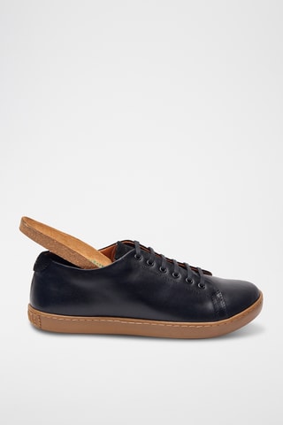 Zapatillas de piel napa Lucas - Negro - Diseño normal