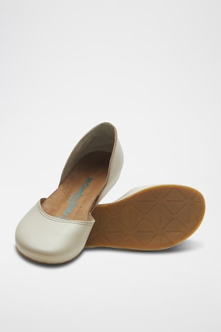 Bailarinas de piel Este - Beige - Diseño estrecho