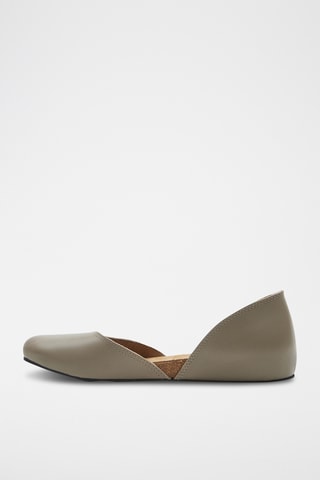 Bailarinas de piel Este - Verde - Diseño estrecho