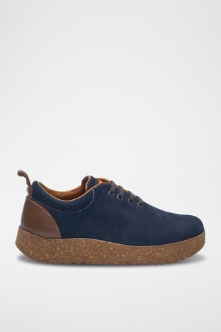 Zapatillas de piel Aster - Azul marino - Diseño normal