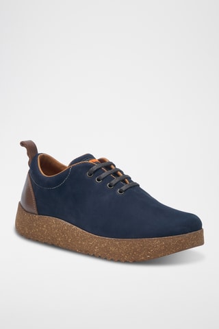 Zapatillas de piel Aster - Azul marino - Diseño normal