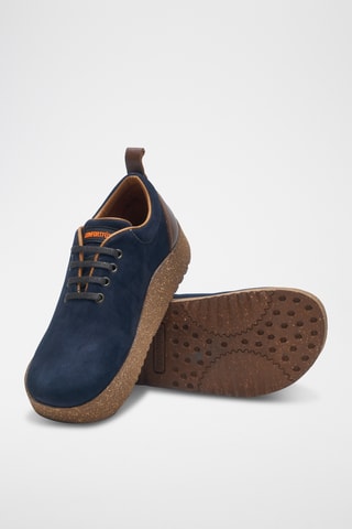 Zapatillas de piel Aster - Azul marino - Diseño normal