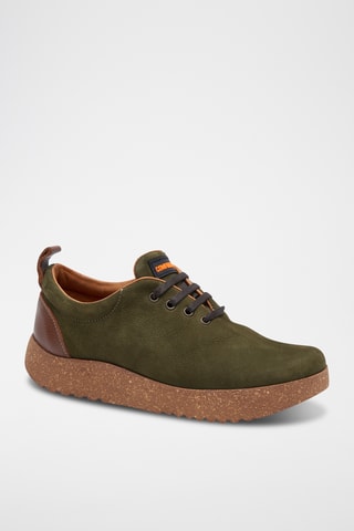 Zapatillas de piel Aster - Caqui - Diseño normal