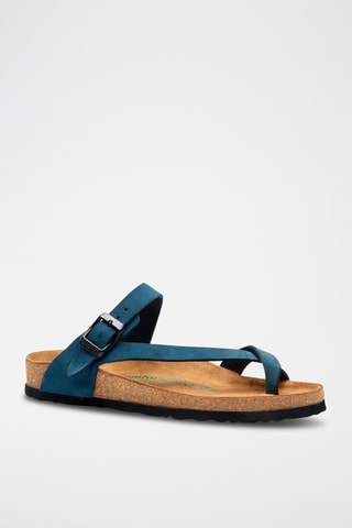 Sandalias de nobuk Fae - Azul marino - Diseño ancho