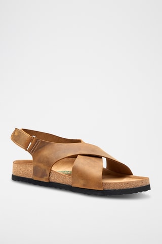 Sandalias de nobuk Fayette - Beige - Diseño ancho
