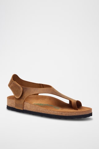 Sandalias de piel Felecia - Beige - Diseño ancho