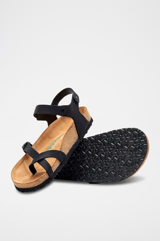 Sandalias de nobuk Gabriella - Negro - Diseño ancho