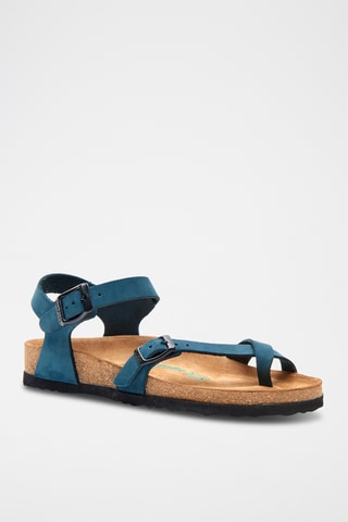 Sandalias de nobuk Gabriella - Azul marino - Diseño ancho