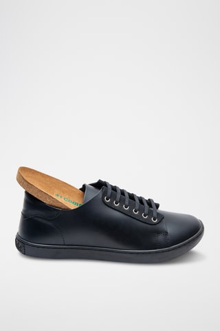 Zapatillas de piel napa Ozi - Negro - Diseño normal