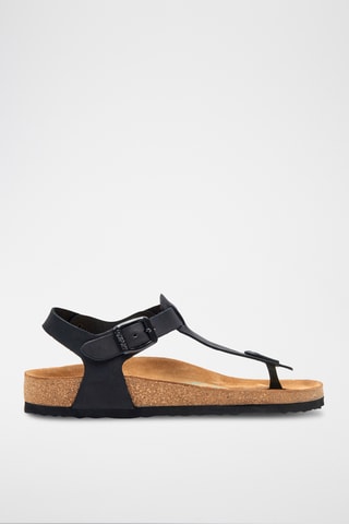 Sandalias de nobuk Gerda - Negro - Diseño ancho