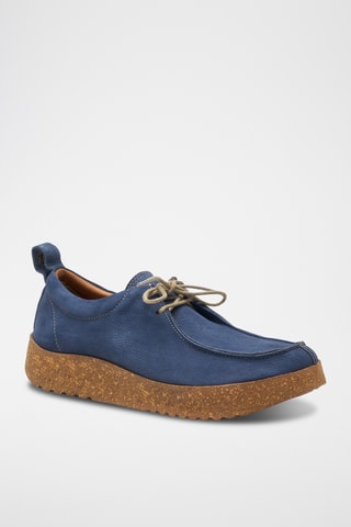 Derbies de nobuk Wandell - Azul cobalto - Diseño normal
