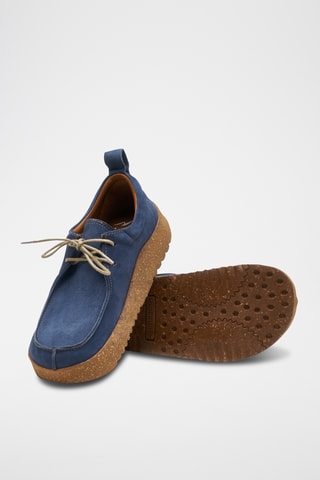 Derbies de nobuk Wandell - Azul cobalto - Diseño normal