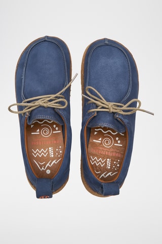 Derbies de nobuk Wandell - Azul cobalto - Diseño normal