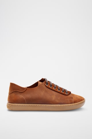 Zapatillas de piel Ozi - Marrón - Diseño normal