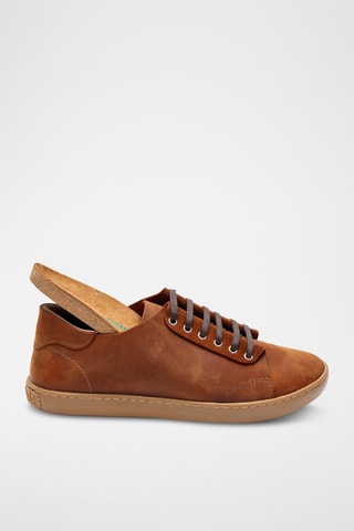 Zapatillas de piel Ozi - Marrón - Diseño normal