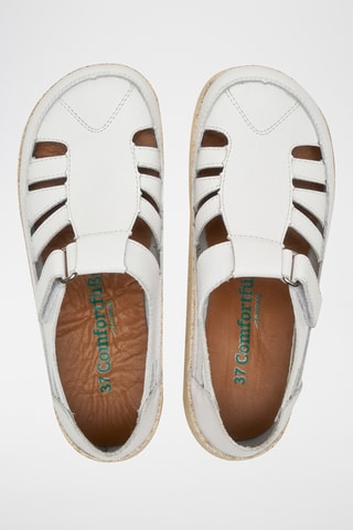 Sandalias de piel Hilda - Blanco - Diseño normal
