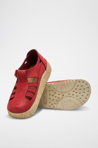 Sandalias de nobuk Hilda - Rojo - Diseño normal