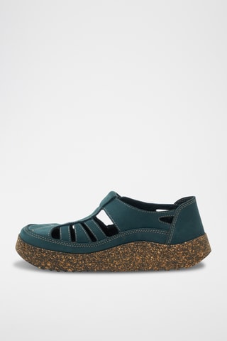 Sandalias de nobuk Hilda - Azul marino - Diseño normal