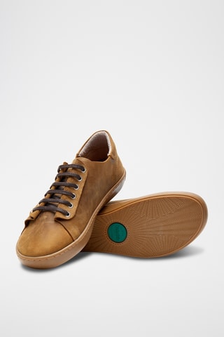 Zapatillas de piel Ozi - Marrón claro - Diseño normal