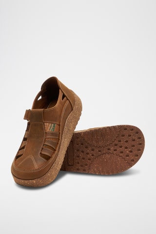 Sandalias de piel Hilda - Marrón - Diseño normal