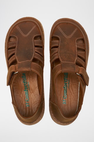 Sandalias de piel Hilda - Marrón - Diseño normal