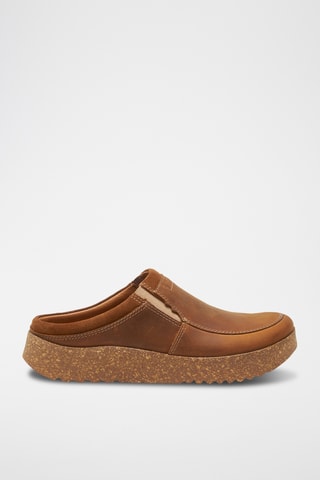 Zuecos de piel Stark - Marrón - Diseño normal