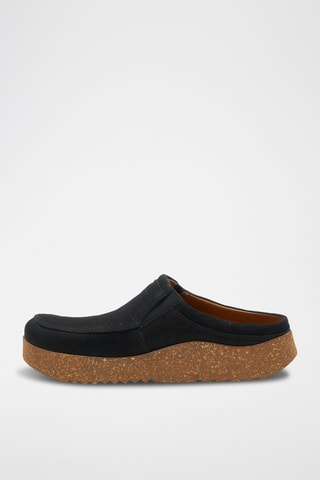Zuecos de nobuk Stark - Negro - Diseño normal