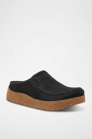 Zuecos de nobuk Stark - Negro - Diseño normal