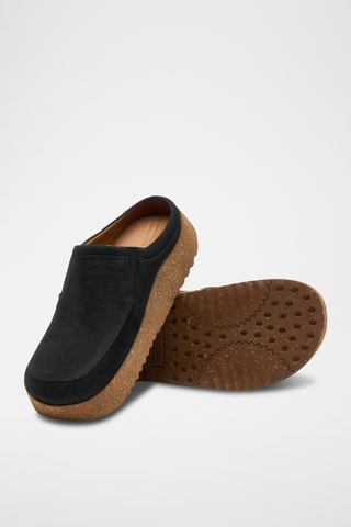 Zuecos de nobuk Stark - Negro - Diseño normal