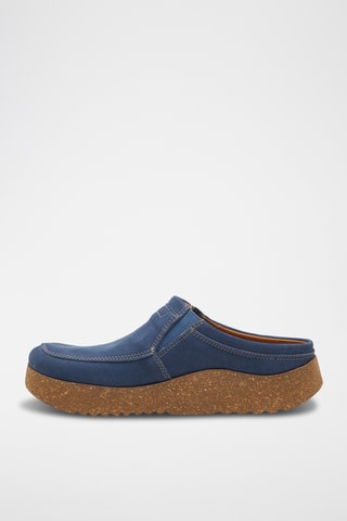 Zuecos de nobuk Stark - Azul cobalto - Diseño normal