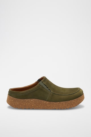 Zuecos de nobuk Stark - Verde - Diseño normal