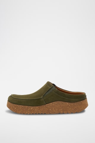 Zuecos de nobuk Stark - Verde - Diseño normal