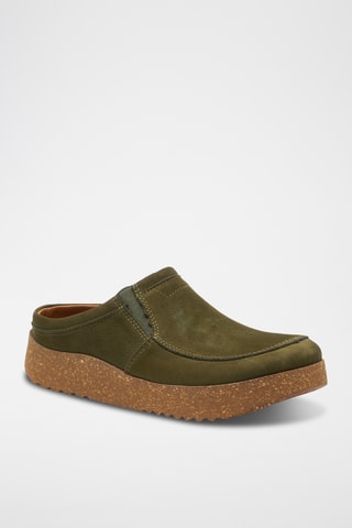 Zuecos de nobuk Stark - Verde - Diseño normal