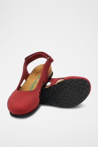 Sandalias de nobuk Belinda - Rojo - Diseño normal