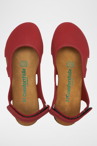 Sandalias de nobuk Belinda - Rojo - Diseño normal