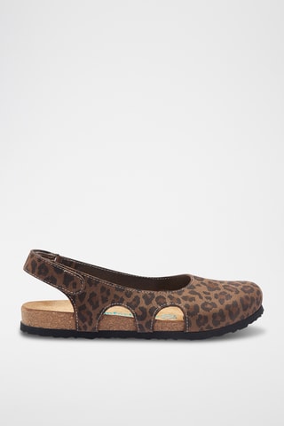 Sandalias de nobuk Belinda - Marrón - Diseño normal