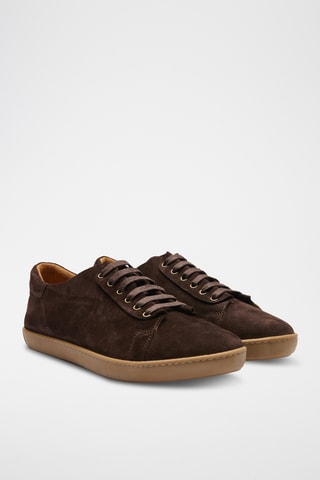 Zapatillas de nobuk Ozi - Marrón oscuro - Diseño normal