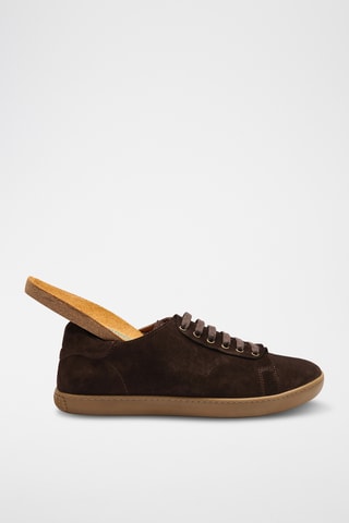 Zapatillas de nobuk Ozi - Marrón oscuro - Diseño normal