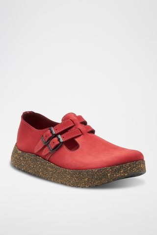 Salomés de nobuk Rudy - Rojo - Diseño normal