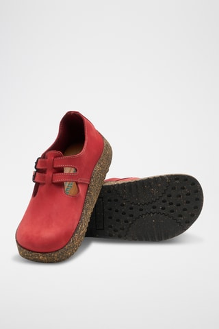 Salomés de nobuk Rudy - Rojo - Diseño normal