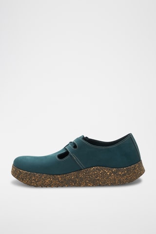 Salomés de nobuk Rudy - Azul marino - Diseño normal